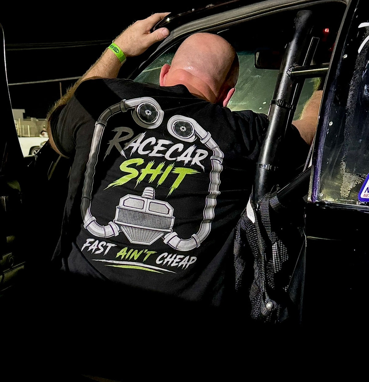 Racecar Shit (Unedited) T-Shirt — "Fast Ain't Cheap"