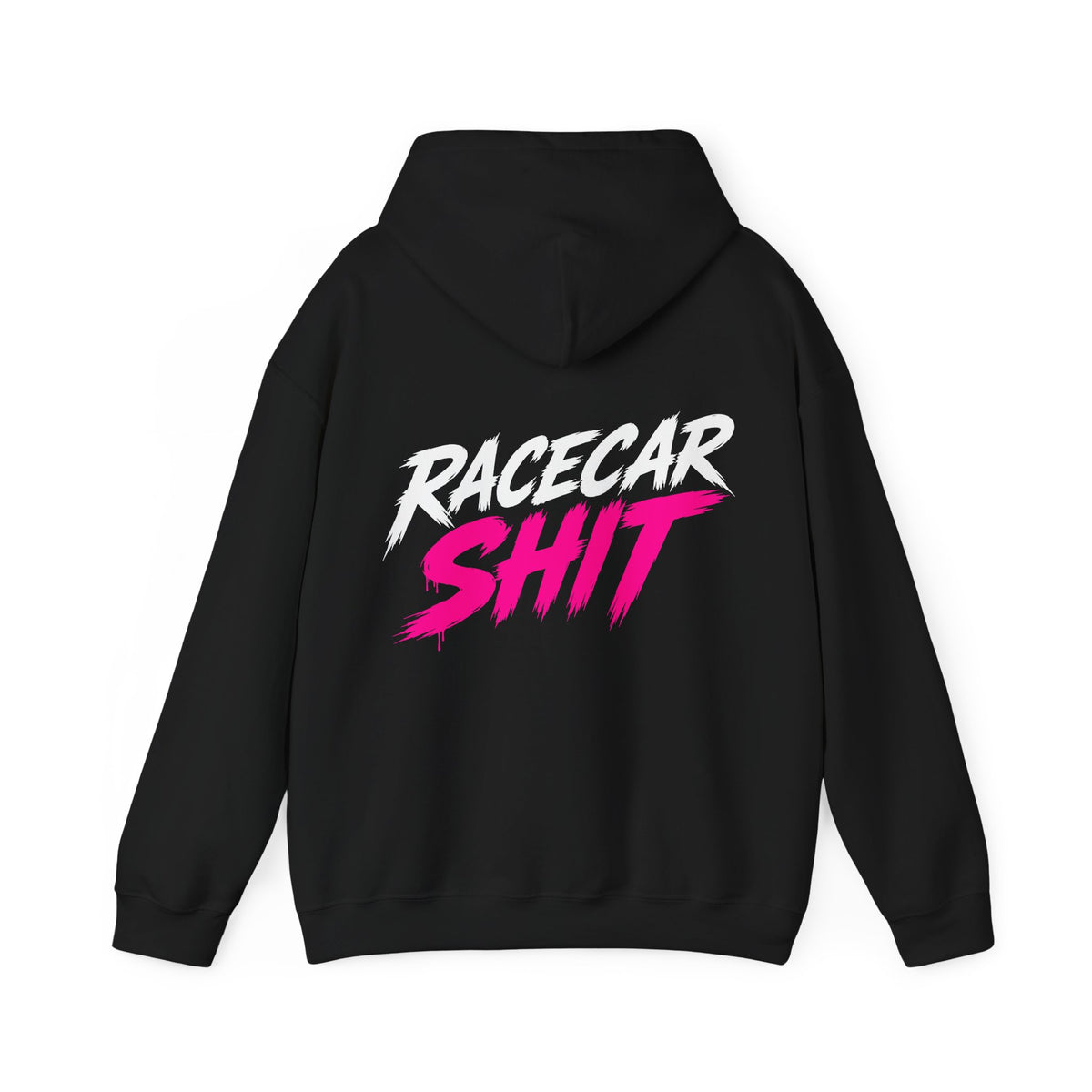 Racecar Shit™ Hot Pink Hoodie | Unisex Front + Back Graphic