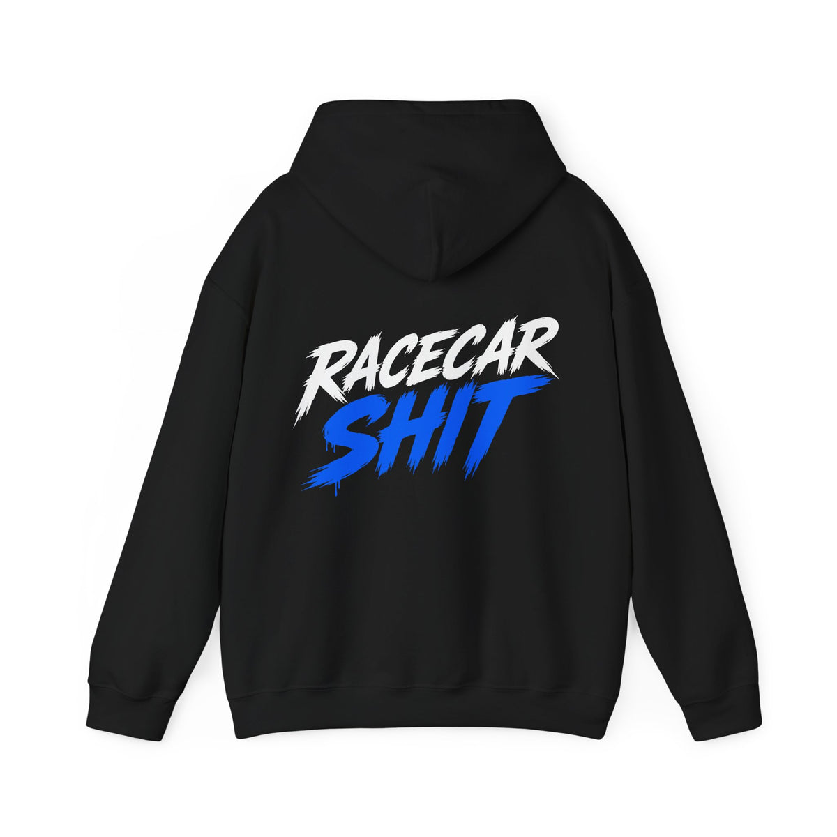 Racecar Shit™ Black Racing Hoodie – Electric Blue