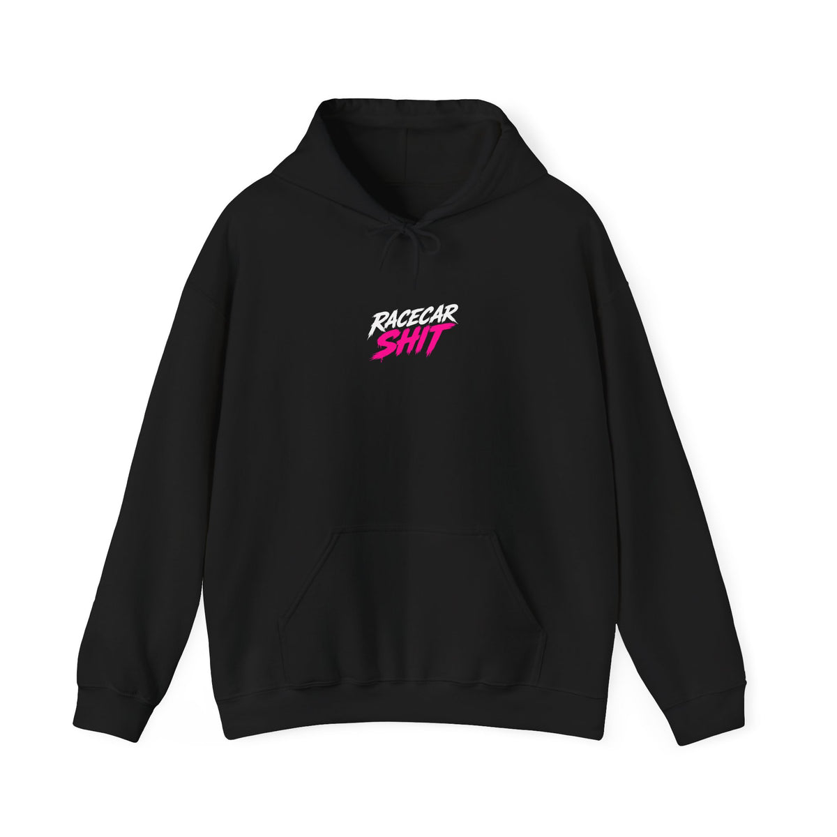 Racecar Shit™ Hot Pink Hoodie | Unisex Front + Back Graphic