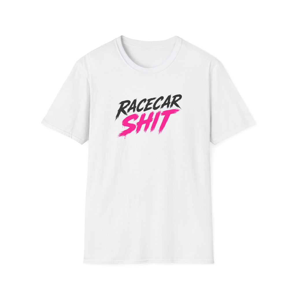 Racecar Shit™ Hot Pink Graphic Tee – Black & White